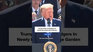 Thumbnail: Trump welcomes World Series champs LA Dodgers to the White House, touts new Rose Garden upgrades