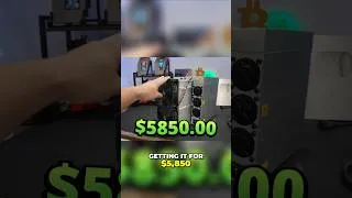 Thumbnail: I Bought the Best Bitcoin Miner on the Market for $5850! #shorts #bitcoin #shorts