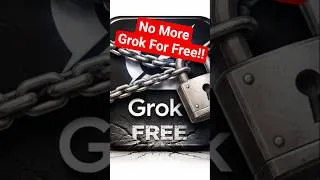 Thumbnail: Grok isn't free anymore! #aivideo #grok #grokai