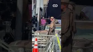 Thumbnail: Well, well, well… look who’s back in the wasteland👀☢️Walton Goggins spotted on the Fallout S3 set🎬