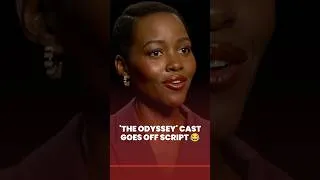 Thumbnail: The Odyssey cast went off script real quick 😭 #theodyssey #christophernolan