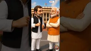 Thumbnail: Modi vs Rahul Gandhi 😂 Rakhi Bandhan Ya Cabinet Reshuffle? | Political Comedy #Shorts #modi