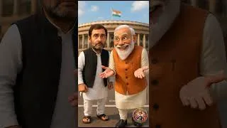 Thumbnail: Rahul Gandhi vs Modi 😂 ₹92 Crore Bungalow! Fadnavis CM & BJP Board | Political Comedy #shorts #modi