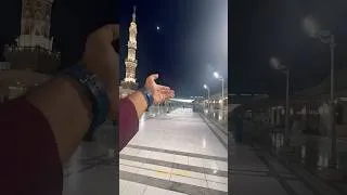 Thumbnail: Masjid Al Nabawi Roof Top View | Beautiful Madinah Sharif Night Tour ✨ #shorts #madina #terraceview