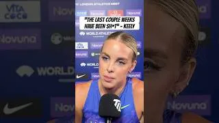 Thumbnail: Keely Hodgkinson 🇬🇧 after winning the London Diamond League #track #athletics #england #shorts