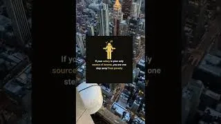 Thumbnail: If your 9-to-5 salary is your only source of income, your financial future is always vulnerable. 💸⚠️