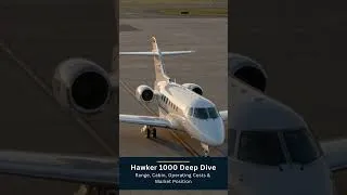 Thumbnail: Hawker 1000 Deep Dive: Range, Cabin, Operating Costs & Market Position #shorts
