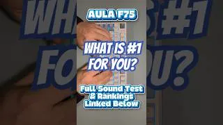 Thumbnail: AULA F75 Sound Ranking #shorts