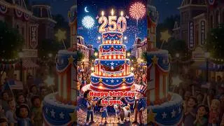 Thumbnail: 🎂 Happy 250th Birthday, America! 🇺🇸 | Independence Day 2026 | 250th Birthday #shorts #america250