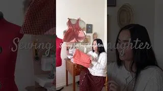 Thumbnail: Part two: Fabric haul + sewing plans for my daughter! 🎀🤍 #handmade #sewing #handmadeclothes