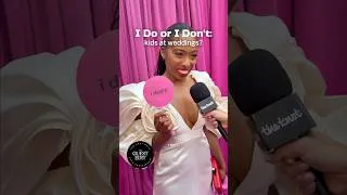 Thumbnail: playing the “i do or i don’t” wedding game on the pink carpet 💍🩷