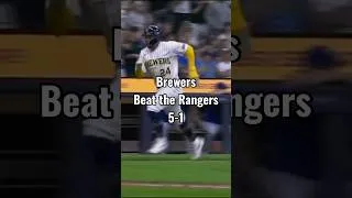 Thumbnail: Brewers win the series vs the Rangers