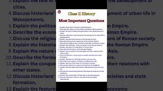 Thumbnail: Class 11 History Exam Preparation | Most Expected Questions #boardexam2026 #exam