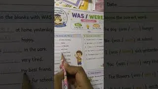 Thumbnail: #englishgrammar #was and were.
