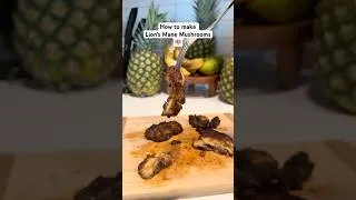 Thumbnail: Here’s I make my Lion’s Mane mushrooms!  #shorts #howto #tutorial #cooking #cookwithme #vegan #food