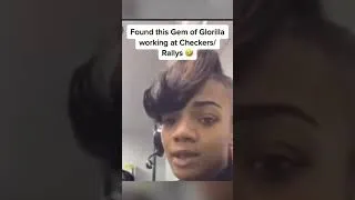 Thumbnail: Throwback Of #Glorilla working at Checkers. Glow Up Is Real #shorts #shortsvideo #fnf