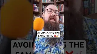 Thumbnail: Avoid saying the same thing! ❌ #avoidsayingthesame #bookchallenge #readingchallenge #fantasy #dnd