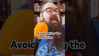 Thumbnail: Avoid saying the same thing! ❌ 🧌 #avoidsayingthesame #bookchallenge #readingchallenge #fantasy #dnd