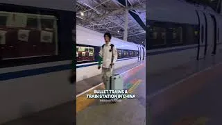 Thumbnail: Cool train station and bullet trains in China #shorts #trains #railwaystation #bulletTrain #CRH