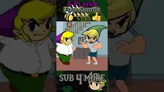 Thumbnail: 4 Player FourSwords 🐝👍 #zelda #fourswords #legendofzelda #thelegendofzelda #zeldamemes