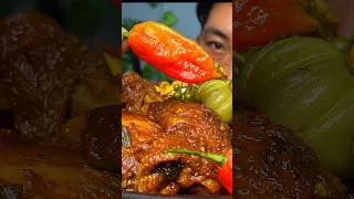 Thumbnail: One king chilli🌶️ One Shot🔫.      #asmr #mukbang #chicken #ghostpepper #kingchilli