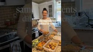 Thumbnail: Same ingredients, 4 different dinners! #mealprep #cooking #healthyrecipes