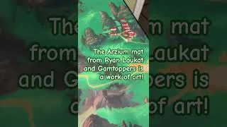 Thumbnail: The new Arzium Gametoppers mat looks AMAZING! #boardgames