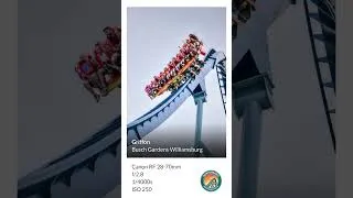 Thumbnail: Capturing Griffon in Flight! #shorts #rollercoaster #buschgardenswilliamsburg