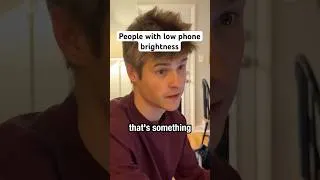 Thumbnail: People with low phone brightness