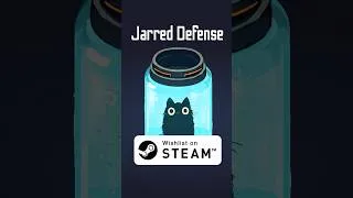 Thumbnail: A cat is stuck in a jar, it's your problem now! Wishlist on Steam! #indiegame #towerdefense #gamedev