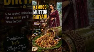 Thumbnail: Bamboo Mutton Biryani 😍🔥 | Mutton Biryani Cooked Inside Bamboo | The Mini Chulha