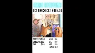 Thumbnail: Cash Envelope Stuffing October Paycheck 1 | #shorts