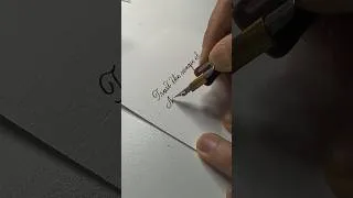 Thumbnail: Handwriting practice with a dip pen #handwritingpractice #cursivewriting #calligraphypractice