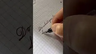 Thumbnail: pen: Lamy Vista #handwriting #spencerian #fountainpen #lamy #calligraphy