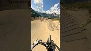Thumbnail: Insane G-forces on these vertical wall rides at Bikepark Leogang!🔥 #mtb #gopro #bikepark #leogang