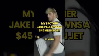 Thumbnail: My Brother Jake Paul Owns A $45 Million Jet #shorts #loganpaul #jakepaul #privatejet