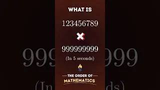 Thumbnail: Human Calculator Challenge | Can You Solve in 5 Seconds | The Magic of 9s | The Order of Mathematics
