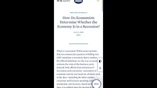 Thumbnail: No, the White House DIDN'T Just Redefine Recessions