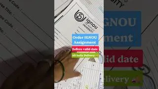 Thumbnail: 🔥IGNOU Handwritten Assignment | Order IGNOU Assignment | IGNOU Solved Assignment Pdf 2026-27