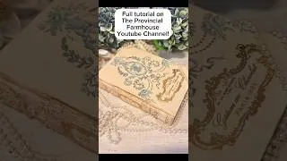 Thumbnail: DIY French Style Book using @ReDesignwithPrima Moulds & ​⁠Transfers & @paintcouturepaint #thriftflip