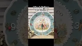 Thumbnail: DIY Spring Bunny Clock using a plastic tray & @ReDesignwithPrima Moulds & Transfers! #springdecor
