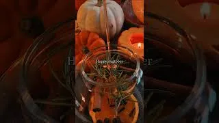 Thumbnail: Happy Augtober 🎃🍂 Cozy Fall Vibes | Pumpkins, Tea, Cat & Baking #Shorts