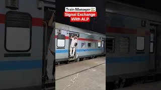 Thumbnail: Train Manager 🚉 Signal Exchange With ALP #railwaystation #trainspotting #trainspotting