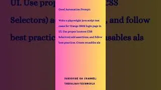 Thumbnail: #prompt #promptengineering #qa #sdet #viral #shorts #trending #short #video #viralvideo #shortsviral