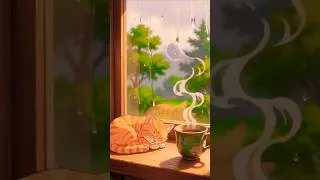 Thumbnail: कुछ दिन सिर्फ़ सुकून से जीने के लिए होते हैं ❤️ 🌧️🍵#shorts #lofi #viral