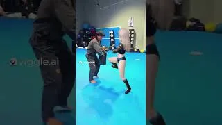 Thumbnail: Fem me doing her sexy kicks