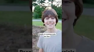 Thumbnail: People In Commercials Be Like #shorts