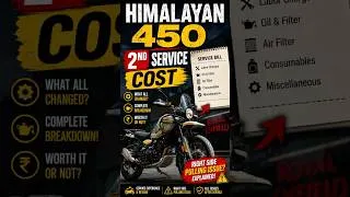 Thumbnail: Himalayan 450 2nd Service Cost & Right Pull Issue✅#himalayan450 #royalenfield #rider #biker #bike