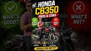 Thumbnail: Honda CB350 Pros & Cons (2026)🔥#honda #hondacb350 #cb350 #cb350hness #cb350rs #rider #viral