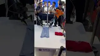 Thumbnail: Chinese robot demonstrates folding laundry